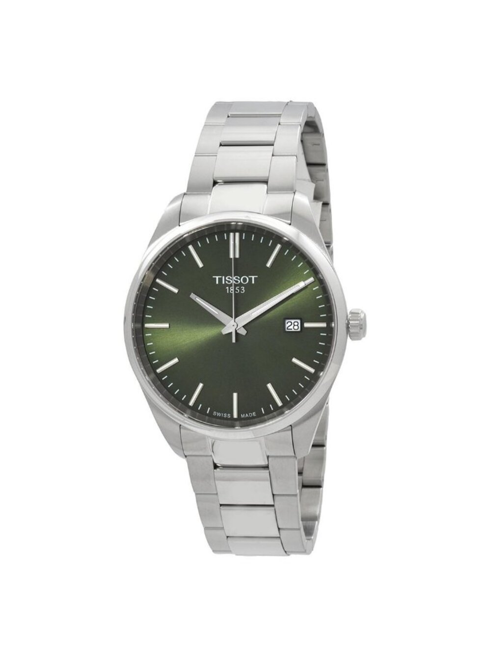 NWT Tissot PR 100 Quartz Green Dial Men's Watch